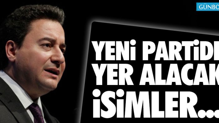 Yeni partide yer alacak isimler...