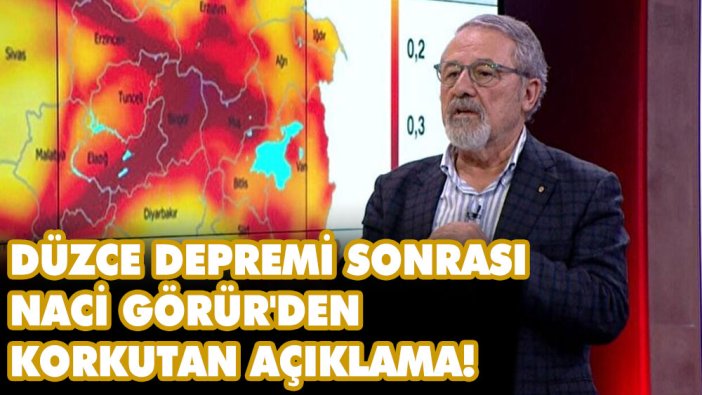 Düzce depremi sonrası Naci Görür'den korkutan açıklama: Bu kesim riskli bölge olarak düşünülmelidir