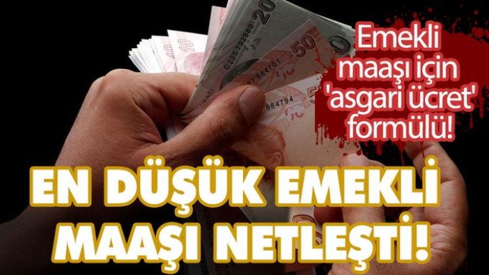 SSK, Bağ-Kur ve bütün emeklileri ilgilendiriyor! Emekli maaşı için 'asgari ücret' formülü! En düşük maaş netleşti