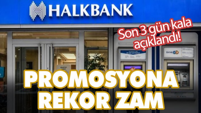 Son 3 gün kala açıklandı! Halkbank'tan emekli promosyonuna rekor zam