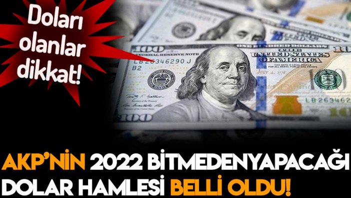 Doları olanlar dikkat:  Yıl sonu gelmeden bunu yapacaklar... İşte kuru düşürmek için yeni hamle