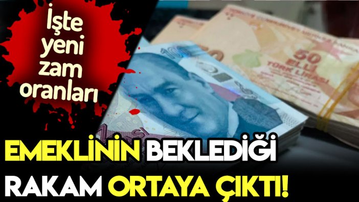 Emeklinin dört gözle beklediği rakam ortaya çıktı! İşte zam oranı!