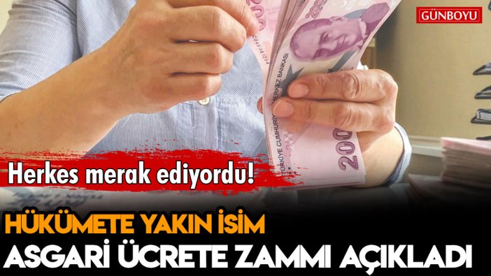 Hükümet ortağı açıkladı: İşte asgari ücrete gelecek zam