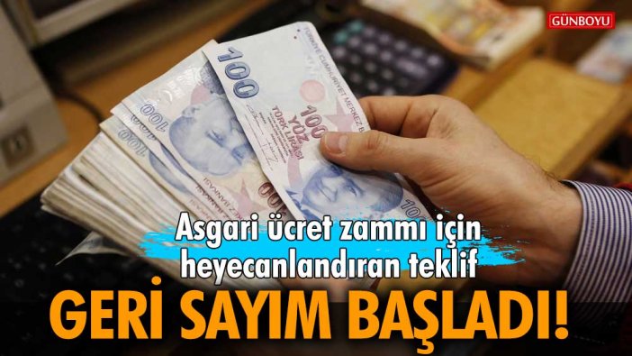 Geri sayım başladı! 2023 asgari ücret zammı için heyecanlandıran teklif