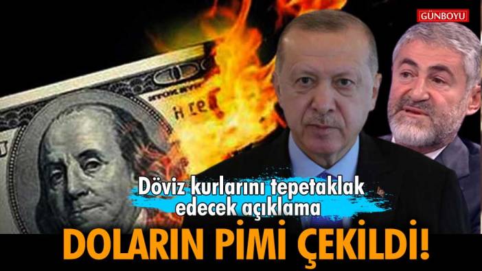 Doların pimi çekildi! Döviz kurlarını tepetaklak edecek açıklama geldi