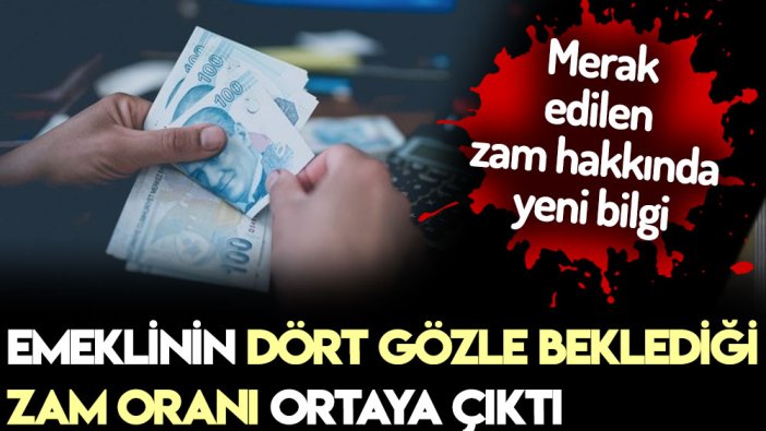 Emeklinin dört gözle beklediği açıklama geldi! İşte zam oranı!
