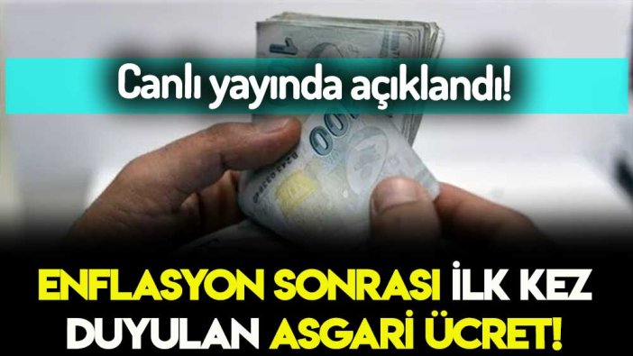 Enflasyondan sonra belli oldu: İşte canlı yayında açıklanan yeni asgari ücret