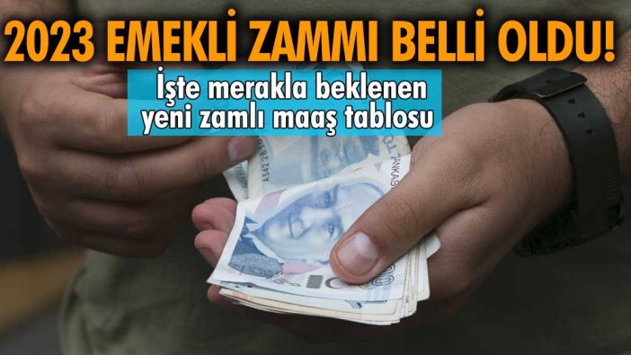 2023 emekli zammı belli oldu! SSK, Bağ-Kur ve bütün emekliler dikkat! İşte merakla beklenen yeni zamlı maaş tablosu