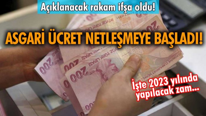 Yeni asgari ücret netleşmeye başladı! Açıklanacak rakam ifşa oldu! İşte 2023 yılında yapılacak zam