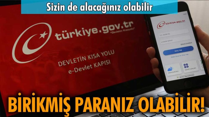 E-devlet alacak sorgulama: Birikmiş paranız olabilir!