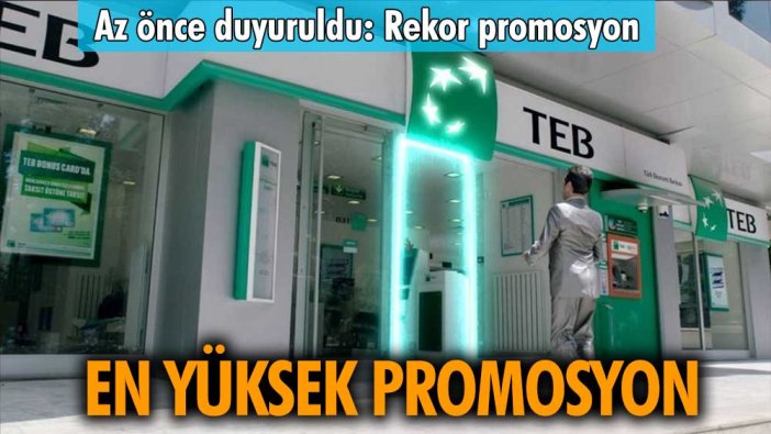 TEB emekli promosyonu 7000 TL'yi geçti! En yüksek promosyonu veren banka oldu