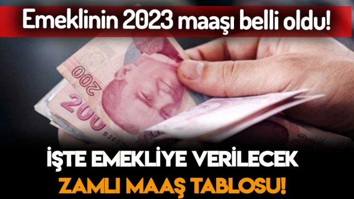 Emeklinin beklediği 2023 zammı belli oldu: İşte verilecek zamlı maaşlar