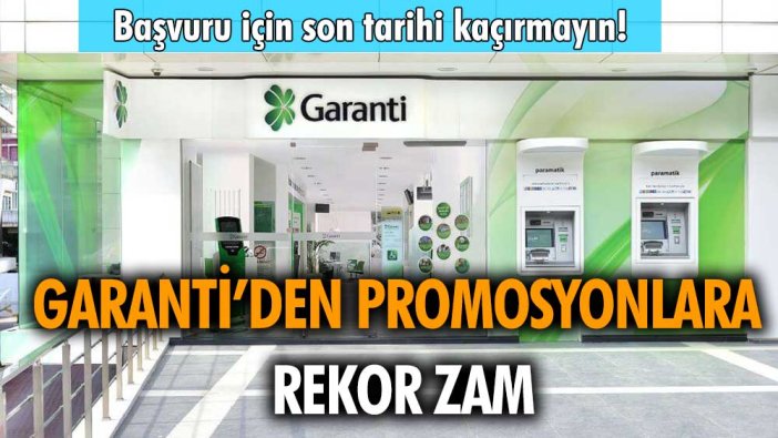 Garanti'den aralık ayında rekor zam! Emekli promosyonları yükseltildi