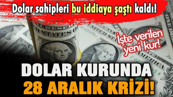 Doları olanlar şaşkın: Dolar kurunda 28 Aralık krizi geliyor... İşte verilen yeni kur seviyesi!