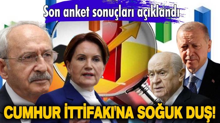 Son anket sonuçları açıklandı! Cumhur İttifakı'na soğuk duş