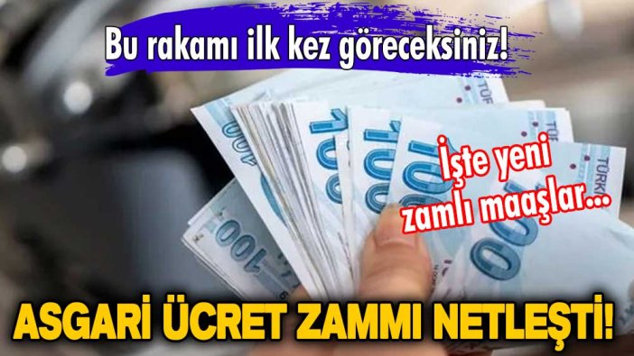 Bu rakamı ilk kez göreceksiniz! 2023 asgari ücret zammı netleşti! İşte yeni zamlı maaşlar...