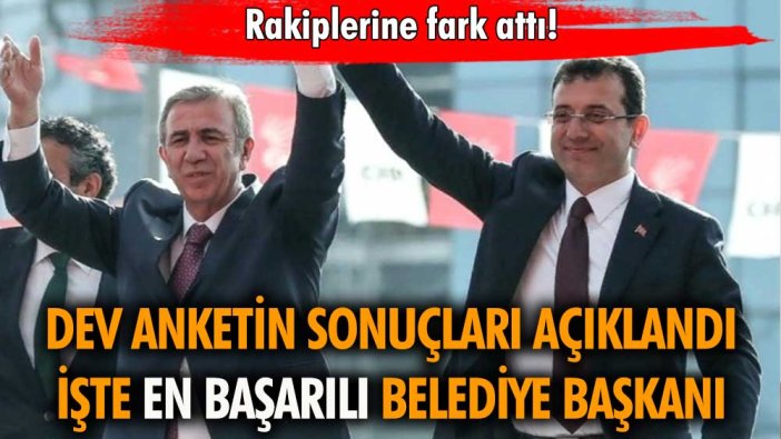 Türkiye'nin en başarılı belediye başkanı kim? İşte dev anketin sonuçları