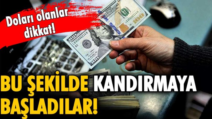 Dolar sahipleri dikkat: Bu şekilde kandırmaya başladılar!