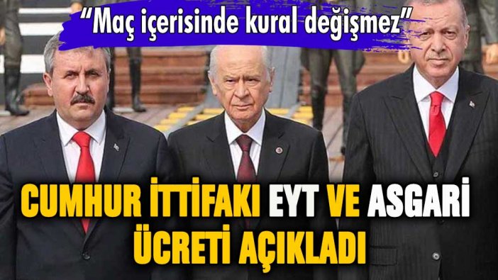 Cumhur İttifakı'ndan EYT ve asgari ücret açıklaması: İlk kez rakam verildi!