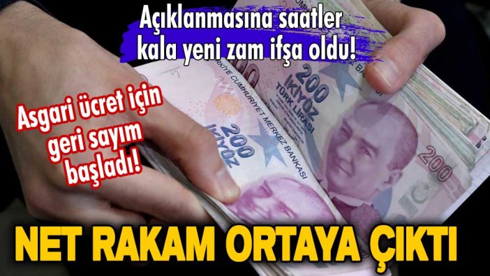 Asgari ücret için geri sayım başladı! Açıklanmasına saatler kala yeni zam ifşa oldu! Net rakam ortaya çıktı