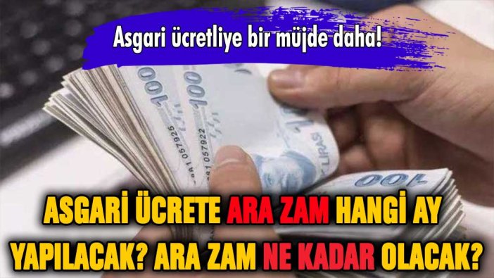 Asgari ücrete ara zam olacak mı? Asgari ücrete ara zam hangi ay yapılacak?