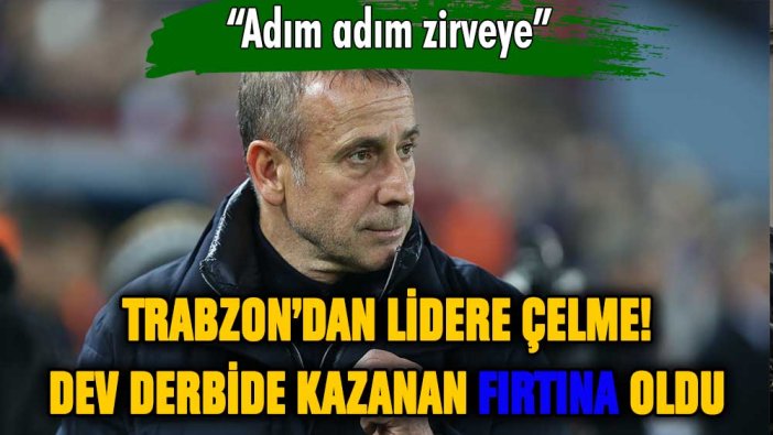 Derbide gülen taraf Trabzon oldu!