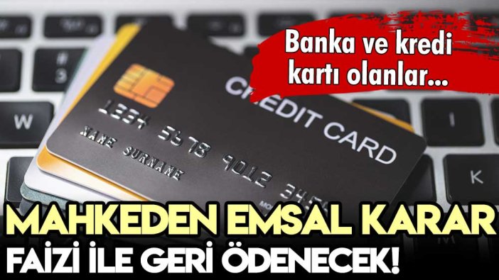 Banka ve kredi kartını kaybedenler dikkat! Mahkemeden herkesi şaşırtan emsal karar geldi