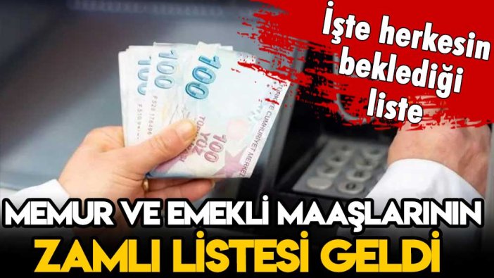 Memur ve emeklinin alacağı 2023 maaş tablosu paylaşıldı: İşte kalem kalem yeni maaşlar