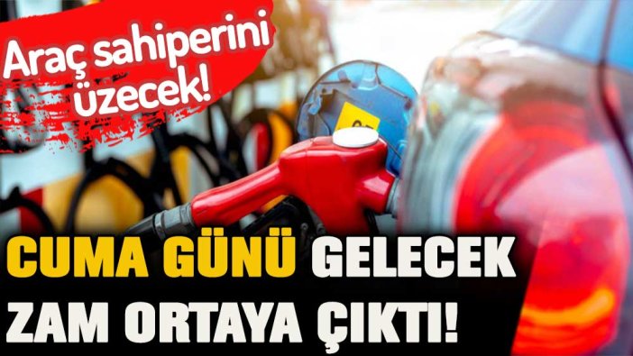 Araç sahiplerine kötü haber: Cuma günü gelecek zam ortaya çıktı
