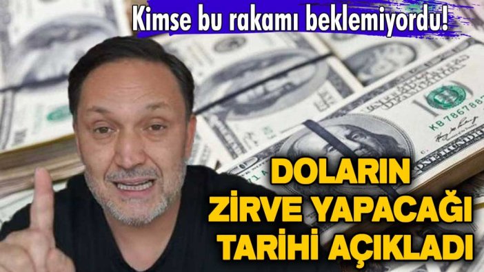 Kimse bu rakamı beklemiyordu! Selçuk Geçer doların zirve yapacağı tarihi açıkladı