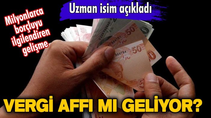 Milyonlarca borçluyu ilgilendiren gelişme! Vergi affı mı geliyor? Uzman isim açıkladı