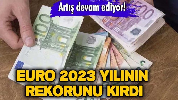 Artış devam ediyor! Euro 2023 yılının rekorunu kırdı