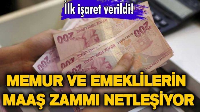 İlk işaret verildi! Memur ve emeklilerin maaş zammı netleşiyor