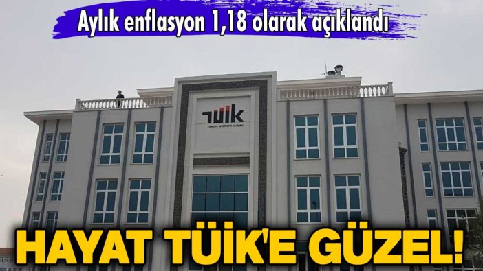 Hayat TÜİK'e güzel! Aylık enflasyon 1,18 olarak açıklandı