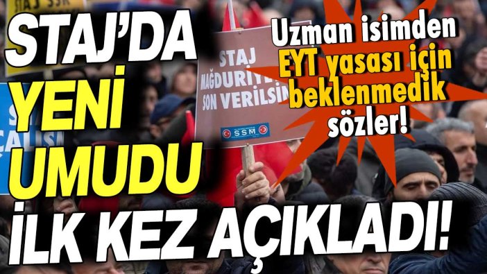 Staj ve Çıraklık mağdurları EYT'ye dahil mi ediliyor! Uzman isim yeni umudu açıkladı