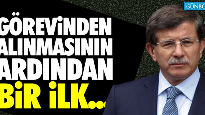 Davutoğlu ilk kez bir programa katıldı!