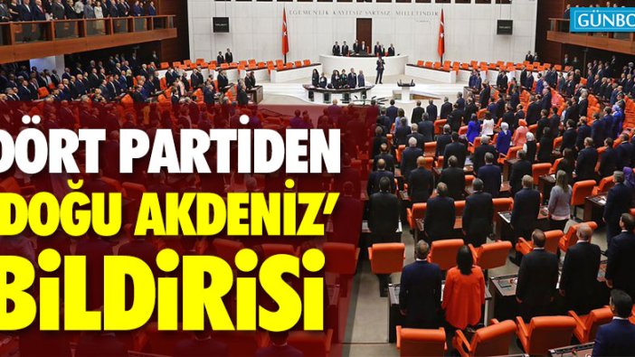 TBMM'de Doğu Akdeniz için ortak bildiri