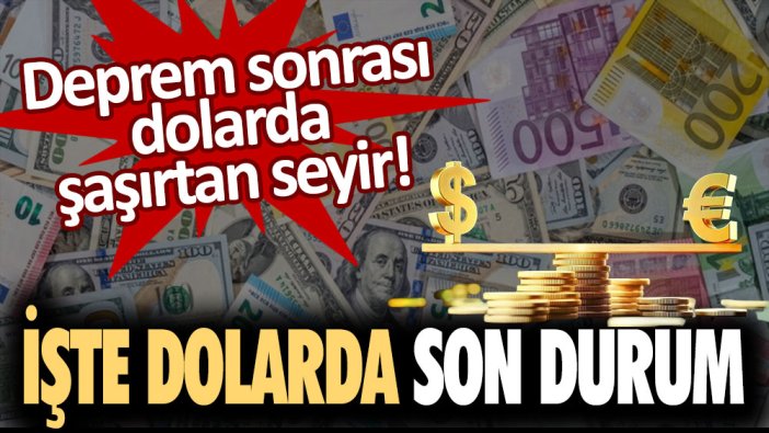 Deprem sonrası dolarda şaşırtan seyir! İşte dolarda son durum