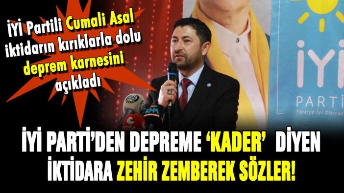 İYİ Parti'den iktidara deprem tepkisi! ''Can kayıplarının artmasından sorumlular''