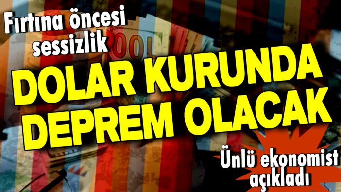 Dolar kurunda deprem olacak! Ünlü ekonomist açıkladı: Fırtına öncesi sessizlik