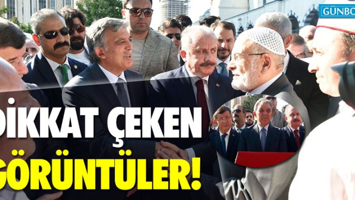 Davutoğlu ile Gül aynı karede!