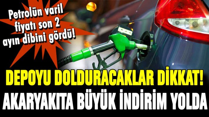 Depoyu dolduracaklar dikkat! Akaryakıt fiyatlarına büyük indirim yolda