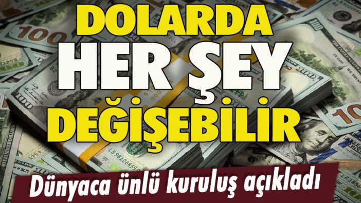 Doları olanlar dikkat! Dünyaca ünlü kuruluş duyurdu... Her şey tersine dönebilir