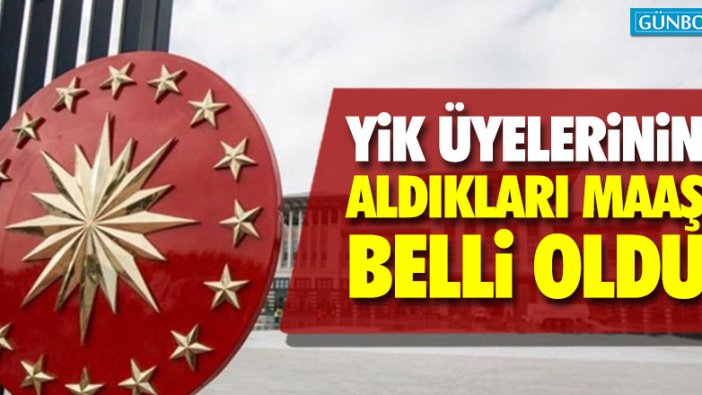 YİK üyelerinin Saray'dan aldıkları maaş belli oldu
