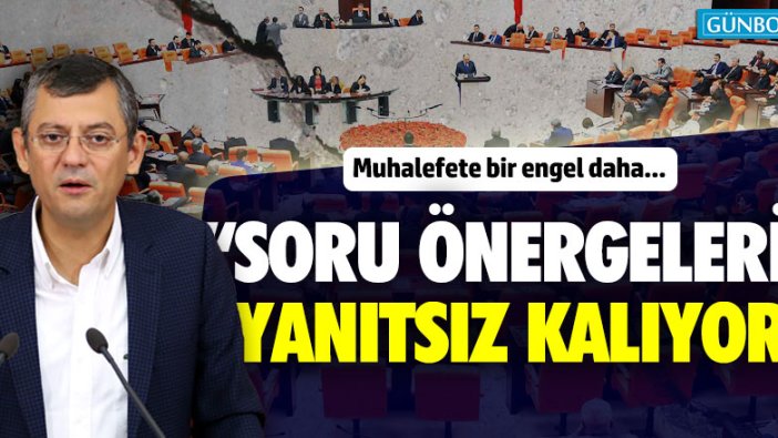 Özel: "Soru önergeleri yanıtsız kalıyor"