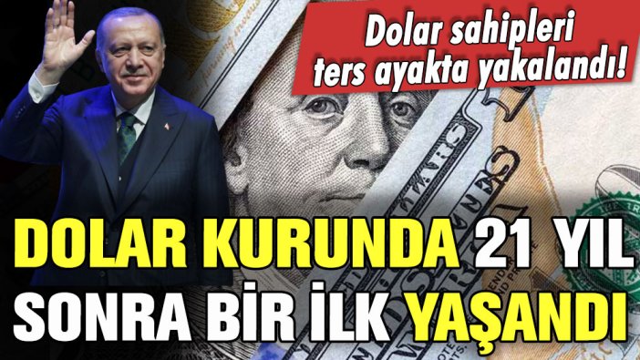 Dolar sahipleri ters ayakta yakalandı: Dolar kurunda 21 yıl sonra bir ilk!