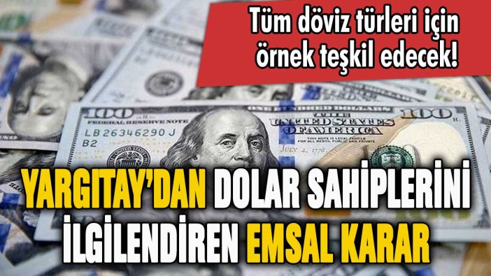 Dolar sahibi milyonları sevindiren gelişme! Yargıtay döviz kararını açıkladı