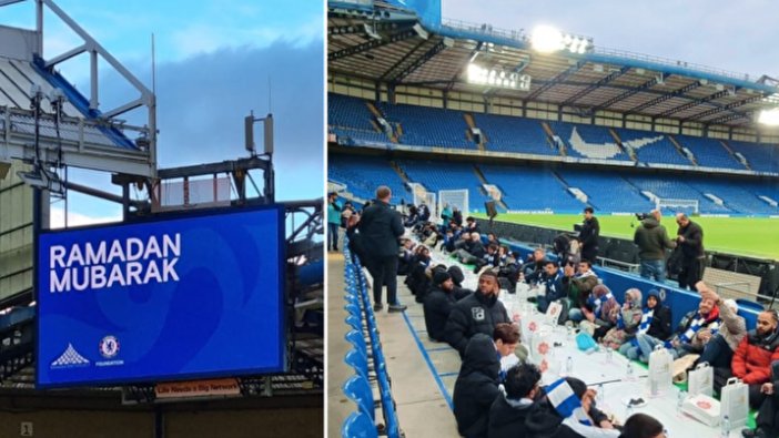 Chelsea, stadında iftar vererek ezan okuttu