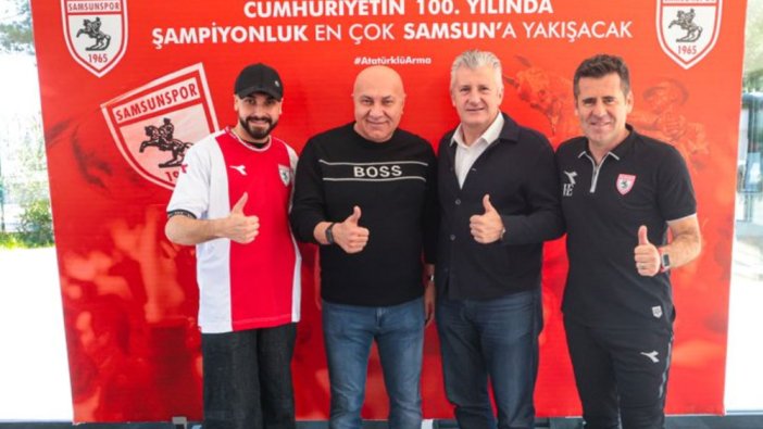 Davor Suker ile Rapçi Sefo, Samsunspor'un özel davetlisi oldu