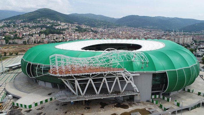 Bursa Büyükşehir Belediye Stadı'nda 'timsah' çalışması